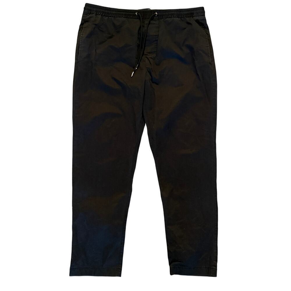 Tommy Hilfiger Men’s Pull-On Drawstring Chino Pants Navy Blue XL Preppy Casual